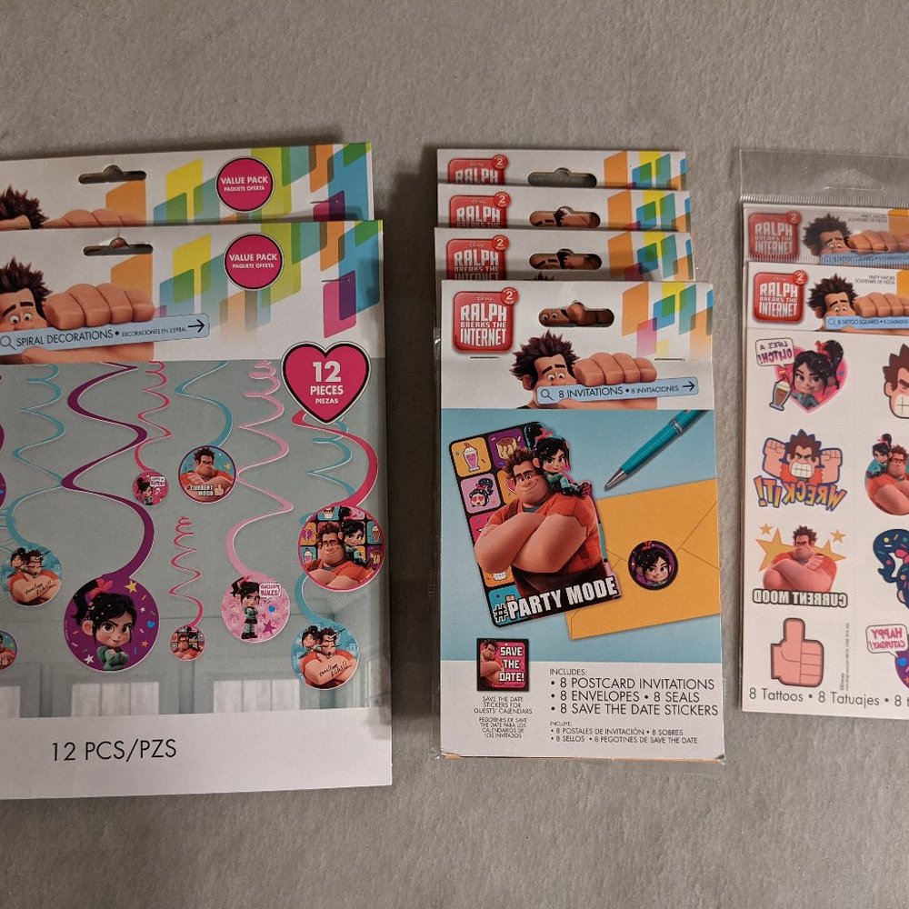 Wreck-It Ralph Party Supply Bundle (Brand New)
